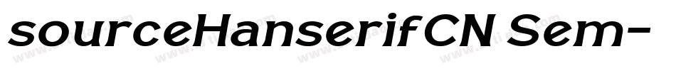 sourceHanserifCN Sem字体转换
